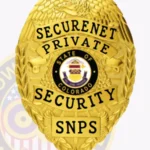 Custom Private Security Badge Eagle Top 3-C11PRSB view 2
