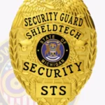 Custom Security Guard Badge Eagle Top 3-C11SGB view 2