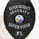 Custom Security Supervisor Badge Eagle Top 3-C11SSB view 4