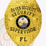 Custom Security Supervisor Badge Eagle Top 3-C11SSB view 2