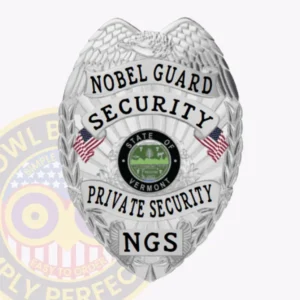 Eagle-Top · Gold private security badge