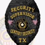 Custom Security Supervisor Badge Eagle Top 3-C15SSB view 4