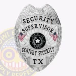 Custom Security Supervisor Badge Eagle Top 3-C15SSB view 1