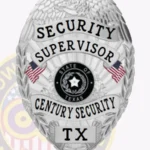 Custom Security Supervisor Badge Eagle Top 3-C15SSB view 2