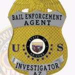 Professional Eagle Top Badge Shield with Textured Background, 4 Text Panels, Line Edge view 5