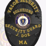 Custom Security Guard Badge Oval, 5 Text Panels view 4