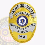 Custom Security Guard Badge Oval, 5 Text Panels view 1
