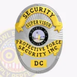 Custom Security Supervisor Badge Oval, 5 Text Panels view 1