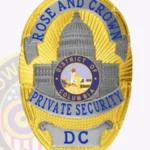 Custom Private Security Badge Oval, 3 Text Panels view 2