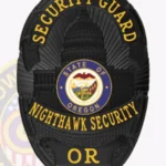 Custom Security Guard Badge Oval, 3 Text Panels view 4