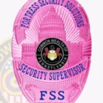 Custom Security Supervisor Badge Oval, 3 Text Panels view 5