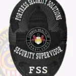 Custom Security Supervisor Badge Oval, 3 Text Panels view 4