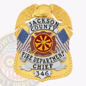 Eagle-Top Maltese · Two-Tone firefighter badge
