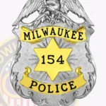 Milwaukee Police Badge, 3 Text Panels view 2