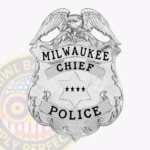 Milwaukee Police Badge, 4 Text Panels view 1