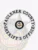 Custom silver 5 point star metal badge with a circular white banner for Faulkner County sheriff's office, featuring black text and the Arkansas state emblem, attached with a safety pin.