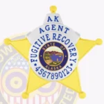 Fugitive Recovery Agent Badge 5 Point Star Round Points view 4