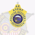 Fugitive Recovery Agent Badge 5 Point Star Round Points view 5