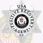 Fugitive Recovery Agent Badge 6 Point Star 18-A1FRA view 4