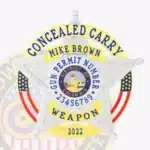 Concealed Carry Weapons Badges 19-H16CCW view 4