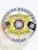 Custom gold 6-point star metal badge with a silver circular banner for Fugitive Recovery Agent. The badge is personalized with the name S. Donovan and agent number 561234, featuring the State of Connecticut seal in the center, flanked by American and Connecticut flags, with a safety pin attachment.