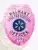 Detailed image of a bright pink metal badge for Walmart Loss Prevention Officers, with an eagle at the crest, black lettering "WALMART LOSS PREVENTION OFFICER 2091," and a blue circular Walmart spark emblem in the center, designed with a safety pin for secure fastening.