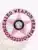 Custom BCAM pink 5-point star metal badge with a circular pink banner reading 'Concealed Weapon Permit' and displaying permit number '12121C', featuring the District of Columbia seal in the center and a safety pin attachment.