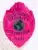 Custom BCAM pink bear top metal badge for Allied Universal Security, labeled 'Site Supervisor' with bold black text, featuring a globe emblem in the center and a safety pin attachment.
