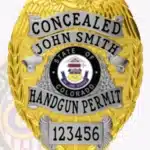 Concealed Carry Weapons Badge view 4
