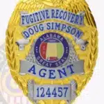 Eagle Top Fugitive Recovery Agent Badge 3-C11FRA view 4