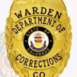 Sleek Corrections Eagle Top Badge with 4 Ribboned Text Panels, Laurel Border view 2