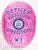 Pink corrections badge designed for an Officer in Wyoming Rehabilitation Corrections, with bold blue text on an oval-shaped BCAM pink background, detailed state seal in the middle, and a safety pin fastener.