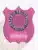 Bright pink BCAM custom metal shield badge for Ontario Provincial Police inspectors, showcasing detailed provincial emblem and clear white 'INSPECTOR' label, equipped with a safety pin on the back.