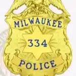 Milwaukee Police Badge, 3 Text Panels view 5