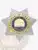 Tennessee Department of Corrections custom metal badge in a silver 7-point star shape with gold accent panels, featuring a blue and gold state seal with agricultural symbols at the center, bordered by "DEPARTMENT OF CORRECTIONS TENNESSEE," and marked "CAPTAIN" on the lower panel; fitted with a safety pin fastener.