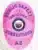 Custom BCAM pink oval metal badge for Public Safety Corrections in Arizona, featuring blue lettering, State of Arizona emblem center, and a safety pin attachment on the back.