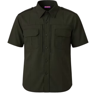 Performance Tactical BDU Shirt - RipStop Short Sleeve with Zipper - Black