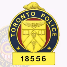 Gold toronto police badge 82-a1can