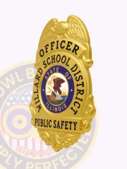 Gold badge for school district resources officer