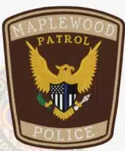 Maplewood Police patch with eagle embroidered emblem