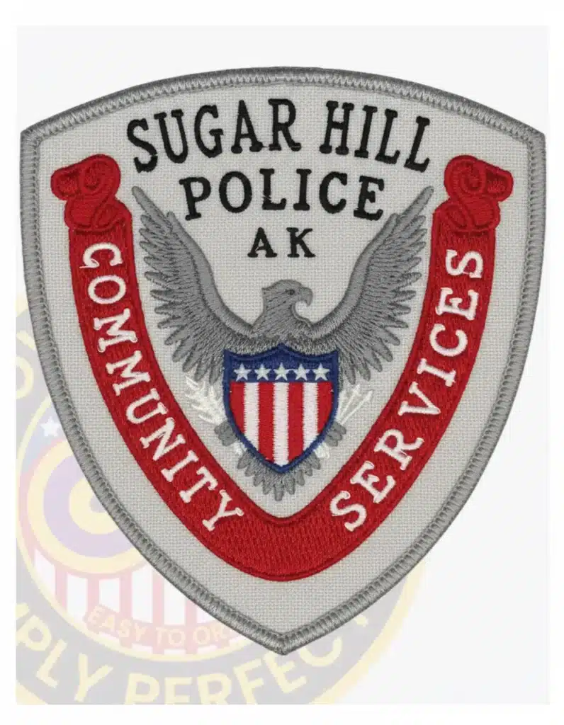 Police Patch T2-A2A - shoulder patch shape - main view