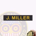 Name Tape 1 Text Line Patch view 5