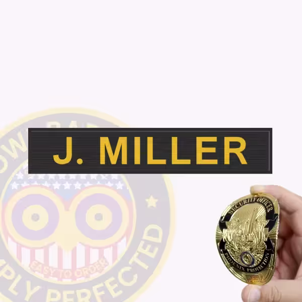 NT700-1 Name Tape Flex Patch. Flex Name Tape for J. Miller