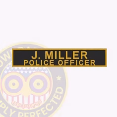 Nt700-2 name tape embroidered. Embroidered police officer name tape.