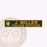 Name Tape 2 Text Line-Logo Patch view 1