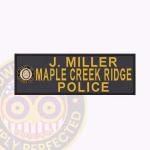 Name Tape 3 Text line-Logo Patch view 1