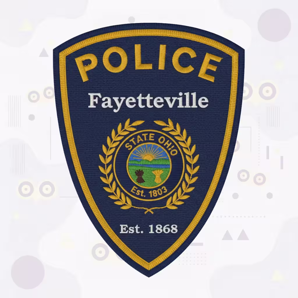 Fayetteville Ohio Police Department Embroidered Patch