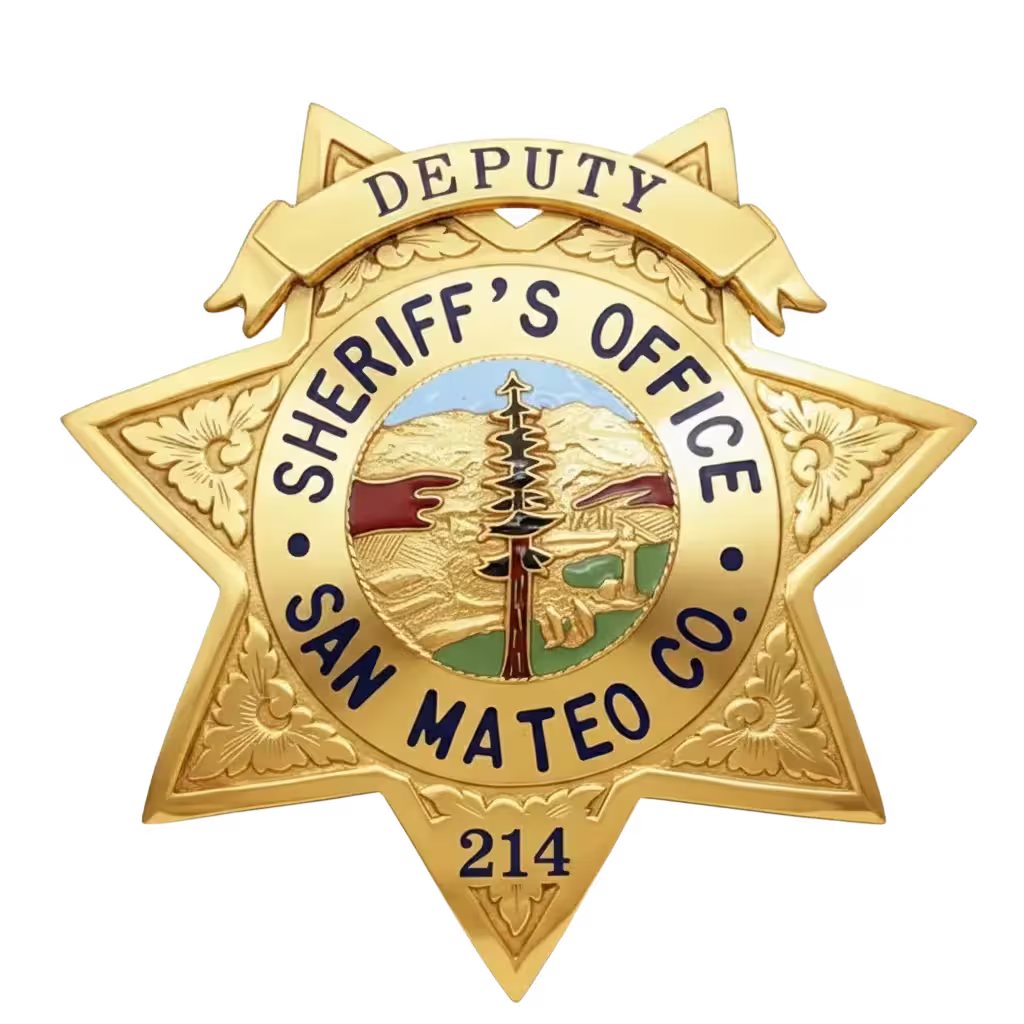 Contemporary six-point star incorporating anti-counterfeiting security features, precision engraving, and high-quality plating for durability.