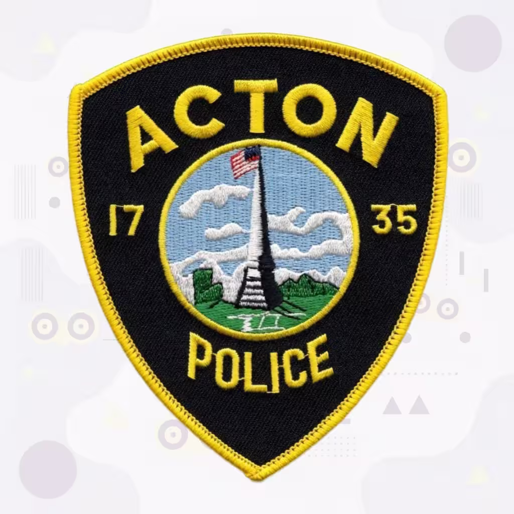 Acton police patch front