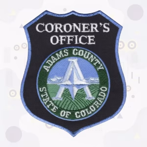 Adams County Coroner’s Office Colorado Seal embroidered patch